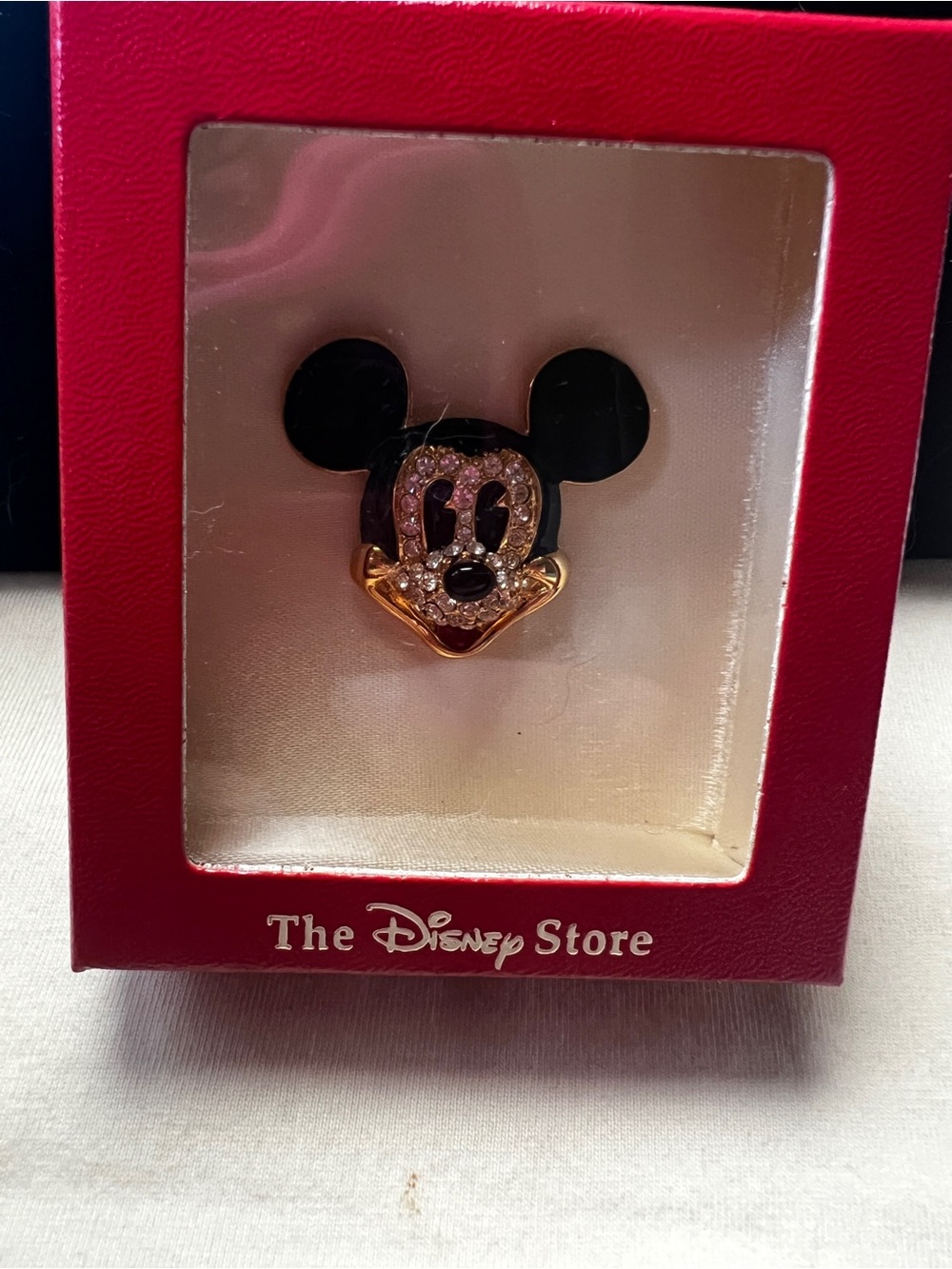Disney Store Mickey Mouse Crystal Pin- unsigned Napier
